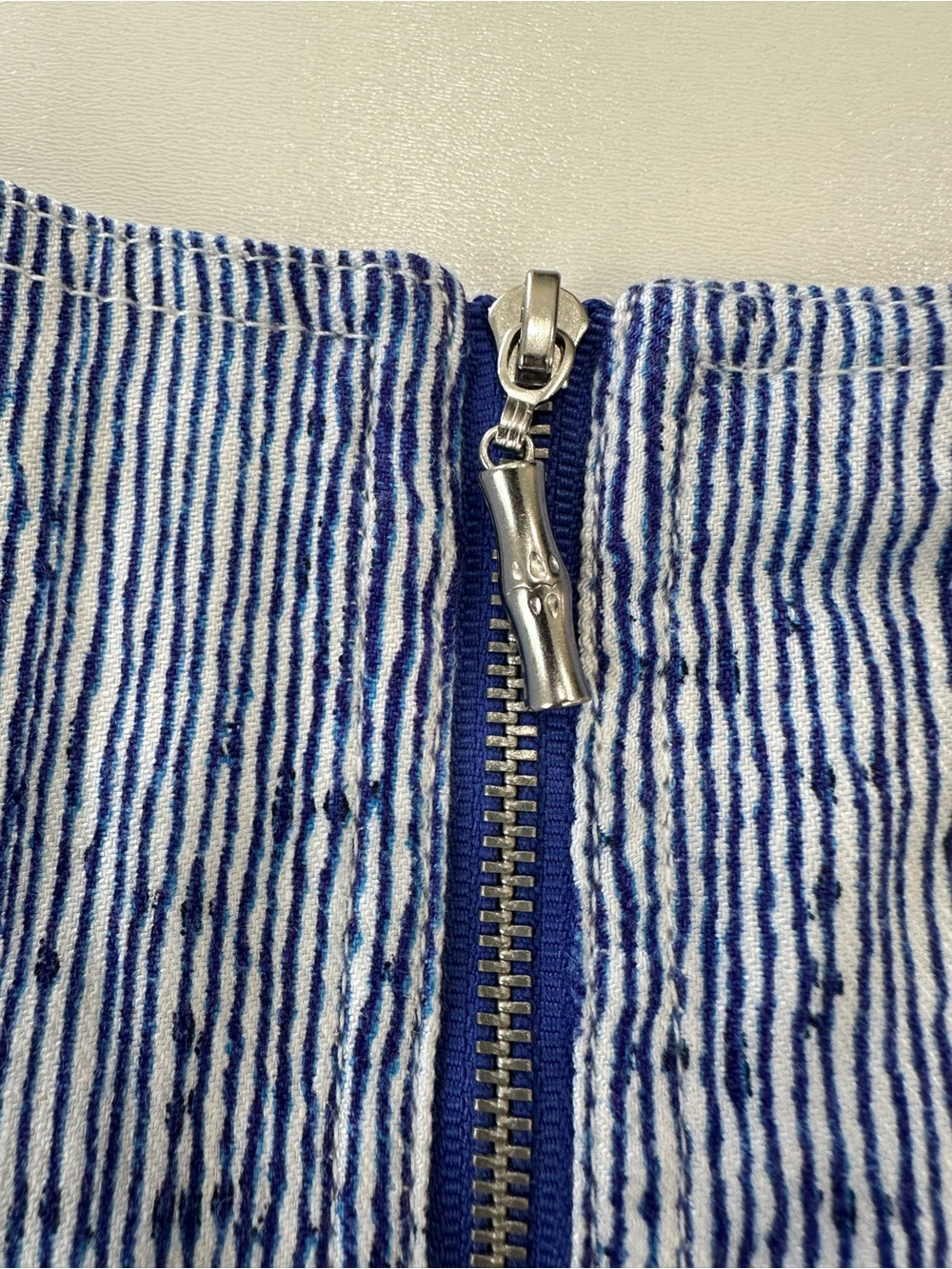 Tommy Bahama Palm-A-Dora Shimmer Bay Sheath Dress Linen Blend Size XS White Blue - Picture 11 of 11